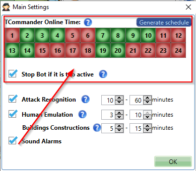 online time scheduler